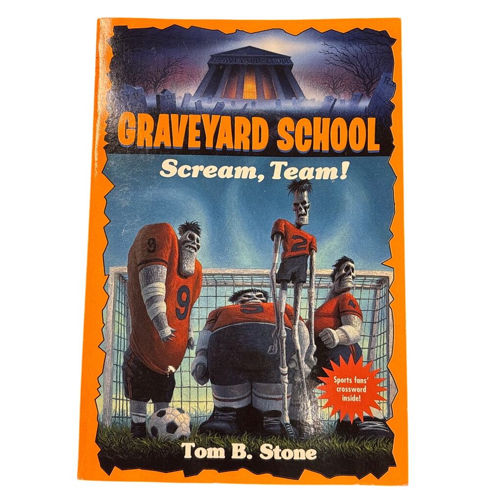 Vtg Graveyard School Book #12 Scream, Team! Tom B. Stone Kids Horror 1996 HTF